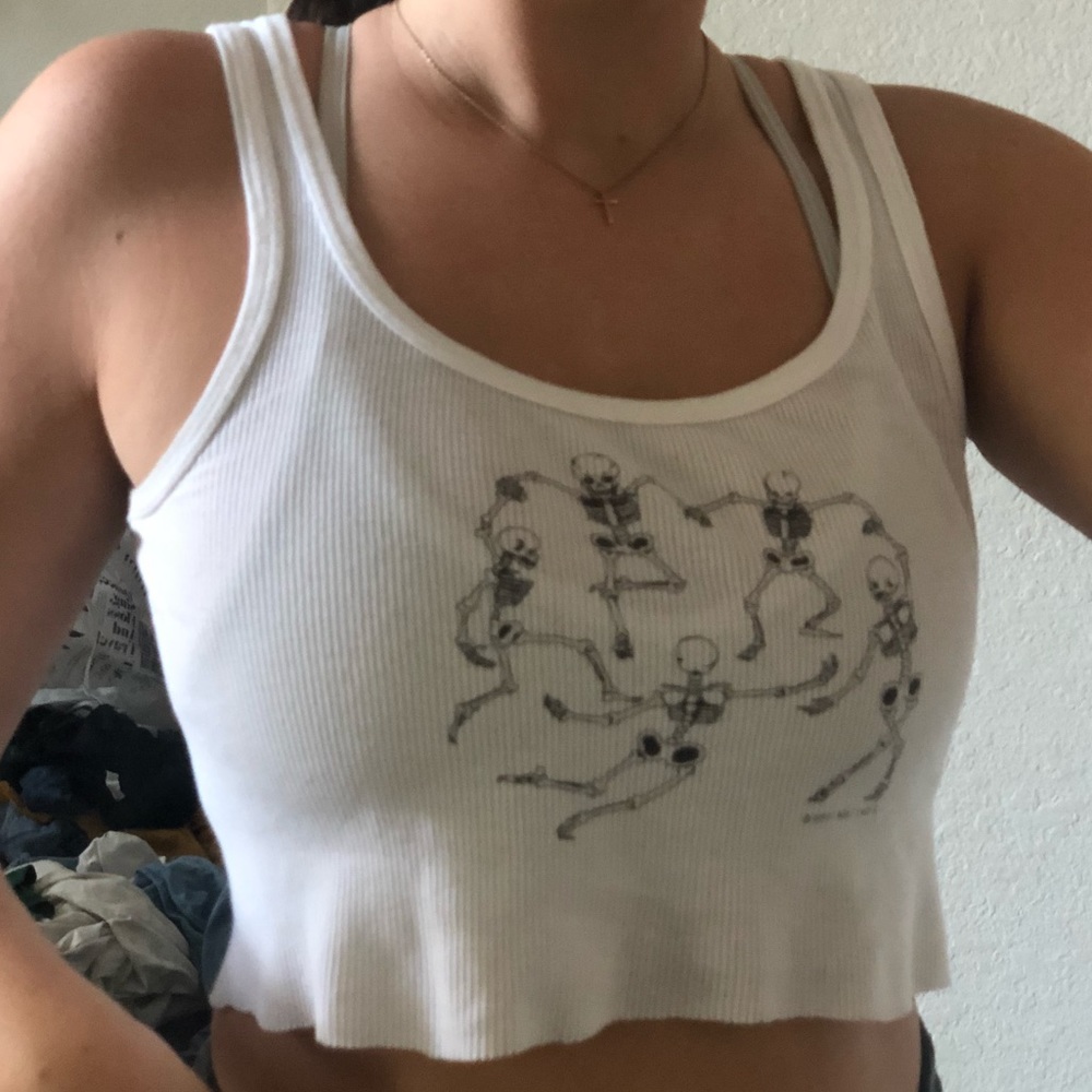 Rare brandy Melville skeleton tank